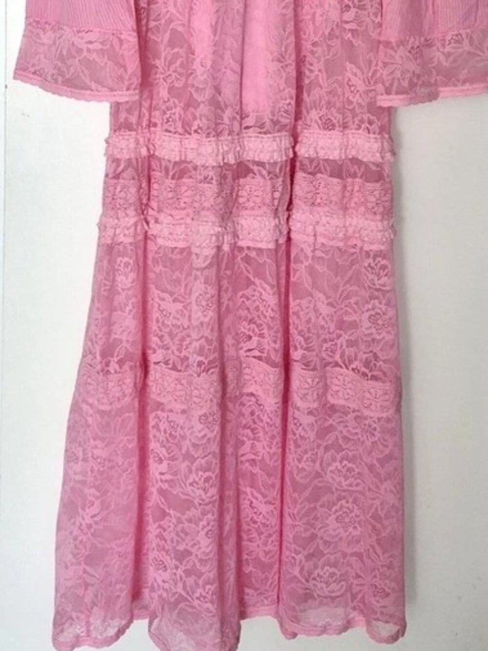 Free People Intimately Sweet Saloon Maxi Bodysuit Pink Size S - Picture 9 of 15